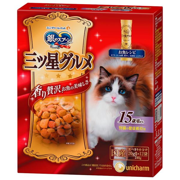 銀のスプーン 猫ドライフード 5759 ユニ・チャーム 三ツ星グルメ 15歳