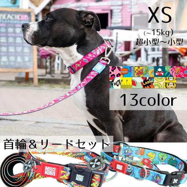スペイン製 高級犬用リードと首輪セットBaseballGrey (小型・中型犬) paphilus_mm-set