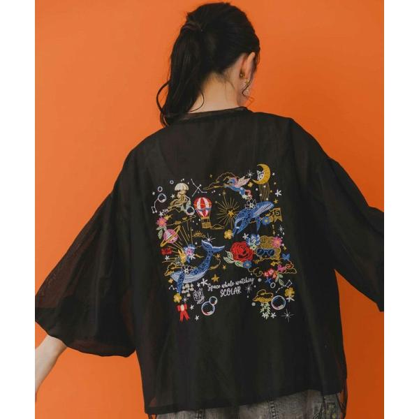 スカラーメルヘン柄合皮ブルゾン スカラーメルヘン柄合皮ブルゾン