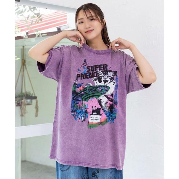 ScoLar Tシャツ SALE スカラー 152715 カオス柄ピグメントT