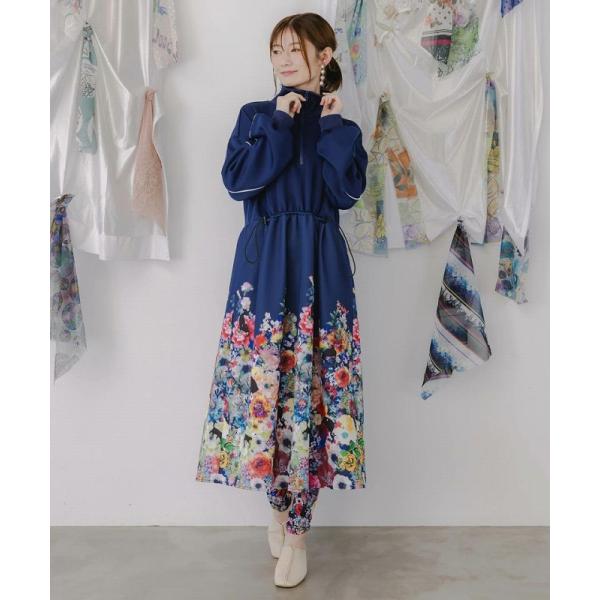 希少✽極美品✨シビラ ジャージーワンピース ストレッチ 花柄 ウォッシャブル M pappa_153640