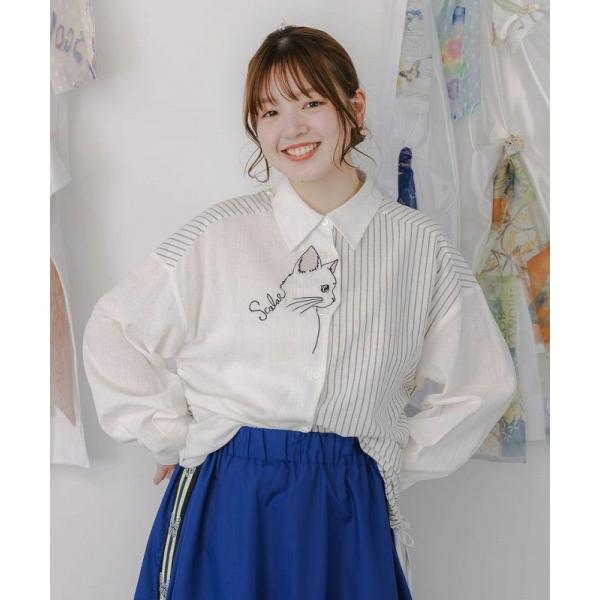 ☆新作☆【ScoLar スカラー】153687 チェックと総柄のアシメ