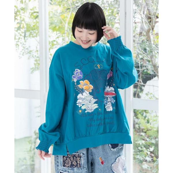 ScoLar（スカラー） Tシャツ 153666 きのこ花十字架スカ子ロンT
