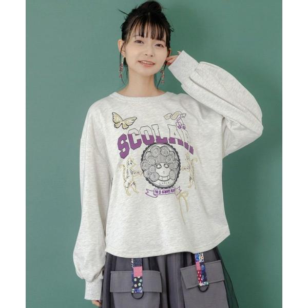 ScoLar（スカラー） トップス 153698 スカラーちゃん×トラ×蝶刺繍 ミニ