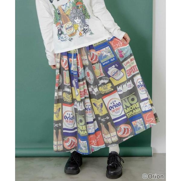 新品 スカラー / orion×ScoLar　コラージュ柄スカート にゃんこ M ScoLar（スカラー） スカート 153711 orion×ScoLar コラージュ柄