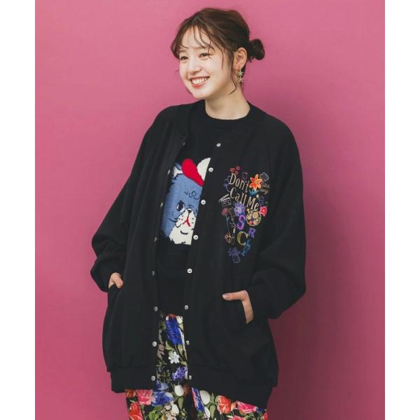 ScoLar（スカラー） ブルゾン SALE ScoLar 153728 ポップ柄裏起毛 裏毛