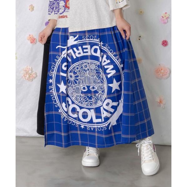 ScoLar（スカラー） スカート SALE ScoLar 162615 チェック×ジャージ
