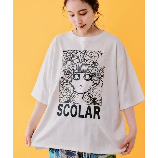 かけさん専用スカラー ScoLar（スカラー） Tシャツ 新作 162665 色づくスカラーちゃんUV