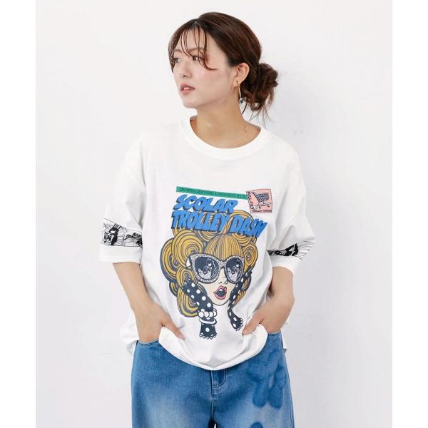 ScoLar スカラー ４点セット①【新品あり】※最終値下げ※ ScoLar（スカラー） Tシャツ 162711 びっくりガール柄 四コマ風Tシャツ
