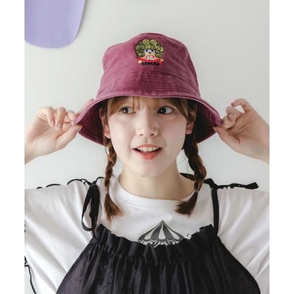 ScoLar（スカラー） 帽子 SALE ScoLar 652336 ダルマ子ちゃん刺繍