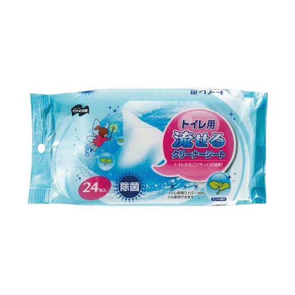 山崎産業 トイレ用クリーナーシート 24枚入 173266 : 文具屋さん