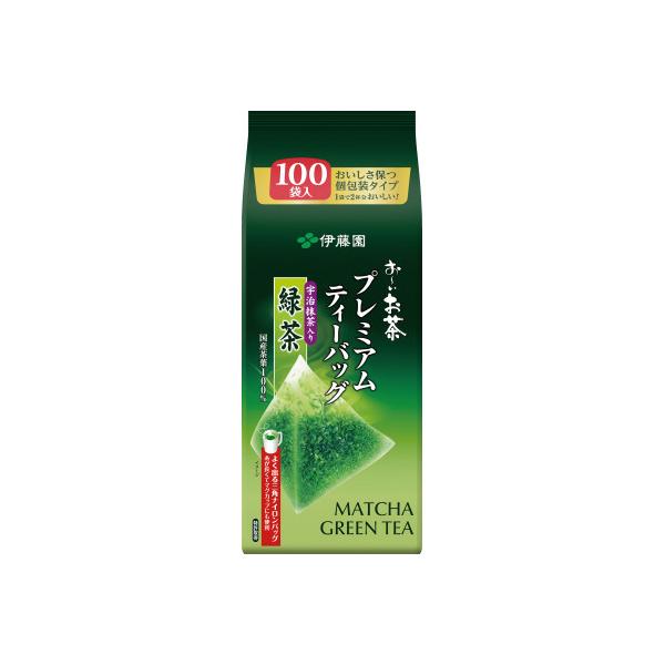 他サイト： ＃日本茶 伊藤園 ＃お〜いお茶プレミアムティーバッグ　宇治抹茶入り緑茶　１．８ｇ×１００バッグ 63821の商品画像