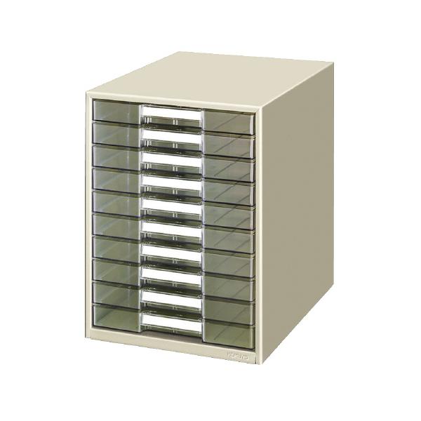 コクヨ レターケース透明プラスチック引出しタイプB4タテ浅型10段 KOKUYO（コクヨ） レターケース レターケース透明プラスチック 引出し