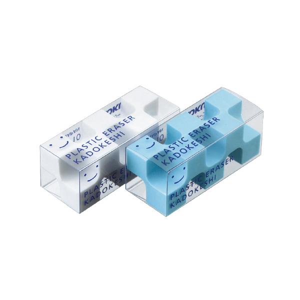 消しゴム コクヨ 消しゴム＜カドケシプチ＞　２個入（ブルー・ホワイト） ケシ-U750-1