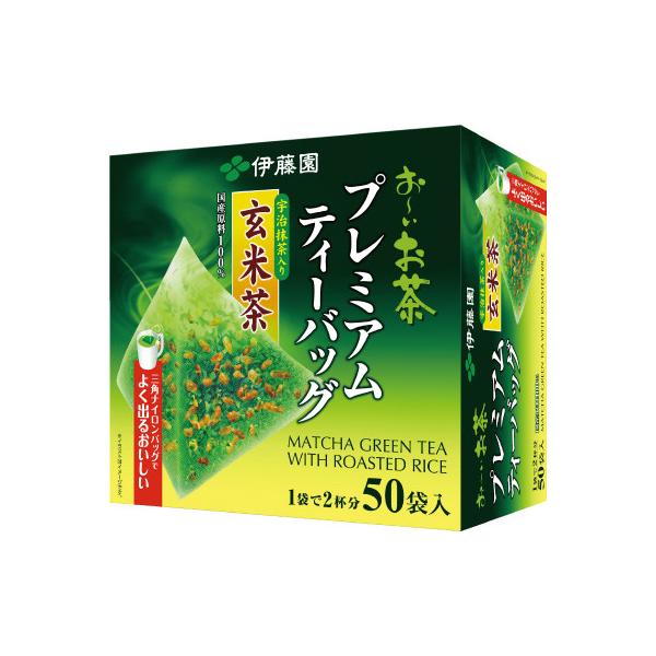 他サイト： ＃ 日本茶 伊藤園 ＃お〜いお茶プレミアムティーバッグ　宇治抹茶入り玄米茶　２．３ｇ×５０バッグ 12220の商品画像