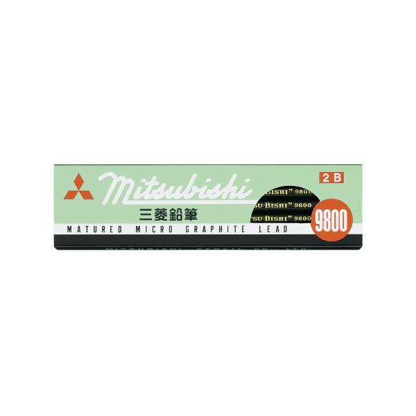 鉛筆 三菱鉛筆 六角事務用鉛筆　９８００　２Ｂ　１ダース K98002B