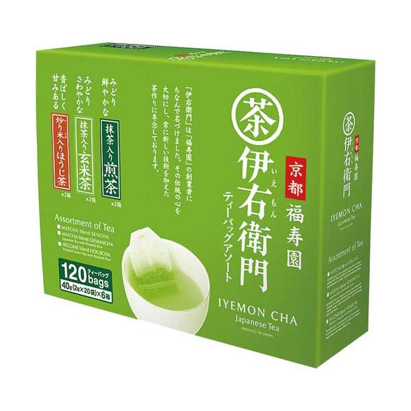 他サイト： ＃ 日本茶 宇治の露製茶 ＃伊右衛門アソートティーバッグ　１２０バッグ入り 4686118の商品画像