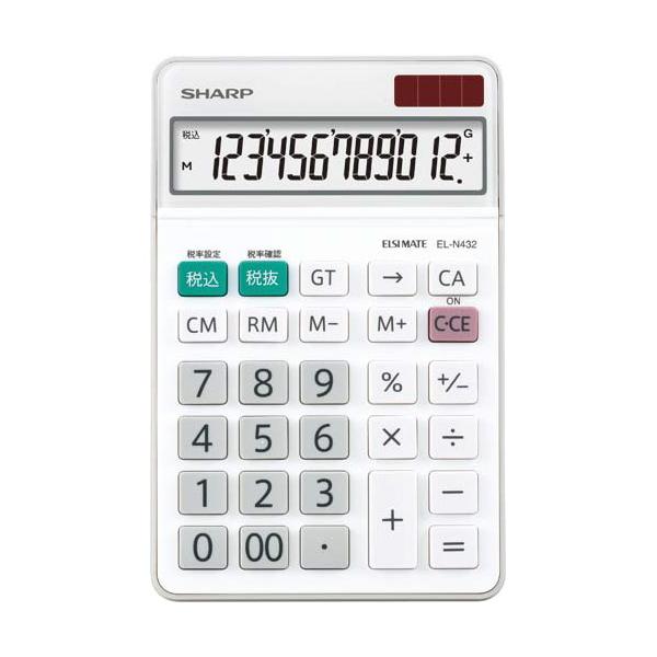 SHARP（シャープ） 中型電卓 EL−N432X 12桁 EL-N432X : 文具