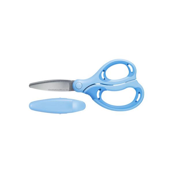 他サイト： コクヨ 学習はさみエアロフィットサクサ・キッズ　青　刃渡り５５ｍｍ ハサ-P270Bの商品画像