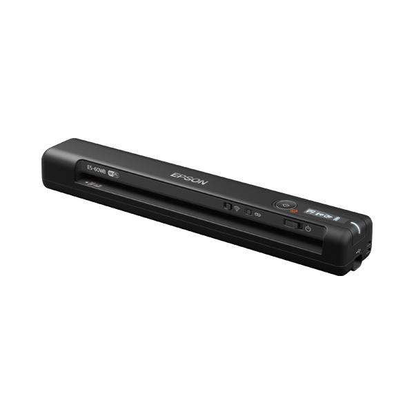 エプソン Ａ４モバイルスキャナー　質量　約３００ｇ　消費電力　約２．７Ｗ ES-60WB