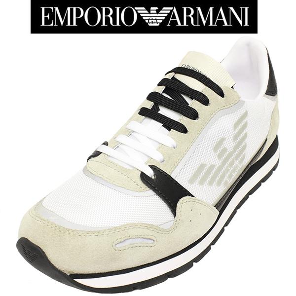 エンポリオ アルマーニ スニーカー メンズ 靴 サイズ 9 1/2 (約27.5cm) EMPORIO ARMANI X4X537 XM678  N638 新品