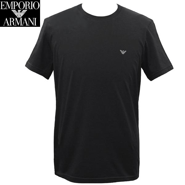 エンポリオ アルマーニ Tシャツ メンズ 半袖 1枚単品 ブラック 