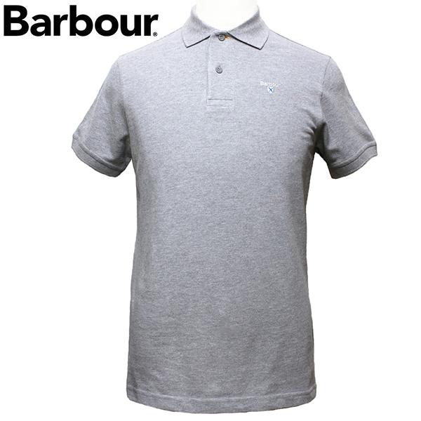 Barbour（バブアー） ポロシャツ メンズ 半袖 鹿の子 サイズL GREY 
