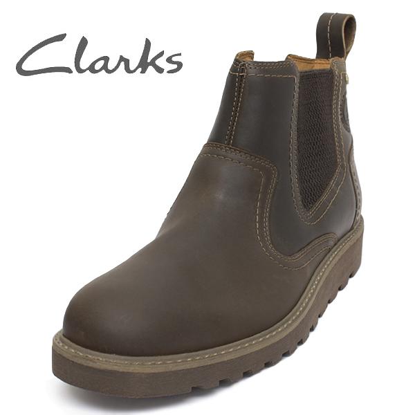 クラークス 靴 メンズ ブーツ サイドゴア ウォータープルーフ 防水 8 M(約26cm) CLARKS  Hinsdale Up 新品