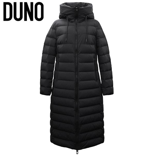 極美品✨デュノ DUNO 異素材MIX ロングダウンコート ブラック 40 DUNO デュノ ダウンコート ダウンジャケット レディース ブラック
