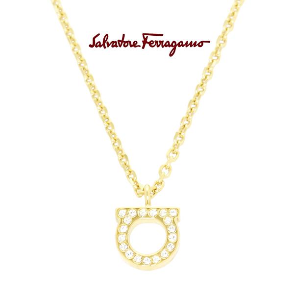 FERRAGAMO（フェラガモ） ネックレス レディース ラインストーン 