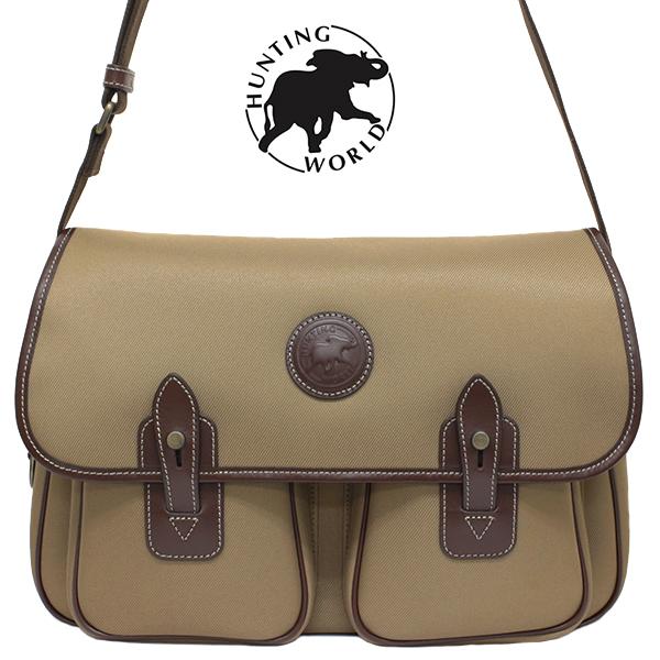 美品／ハンティングワールド／ショルダーバッグ／カーキベージュ 楽天市場】ハンティングワールド バッグ レディース バチューサバス