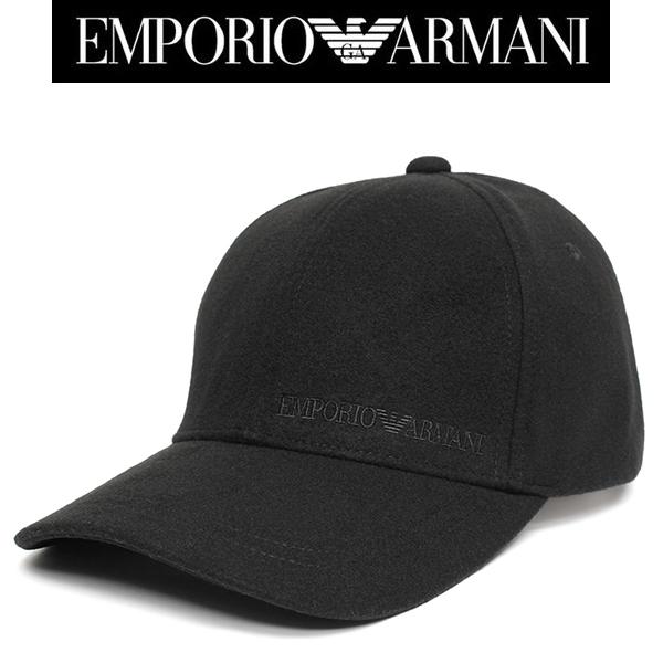 EMPORIO ARMANI エンポリオ アルマーニ 帽子 キャップ フランネル