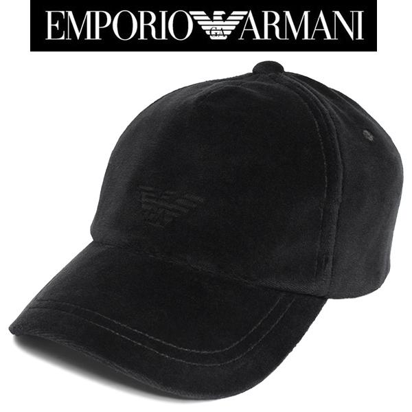 EMPORIO ARMANI エンポリオ アルマーニ 帽子 キャップ べロア