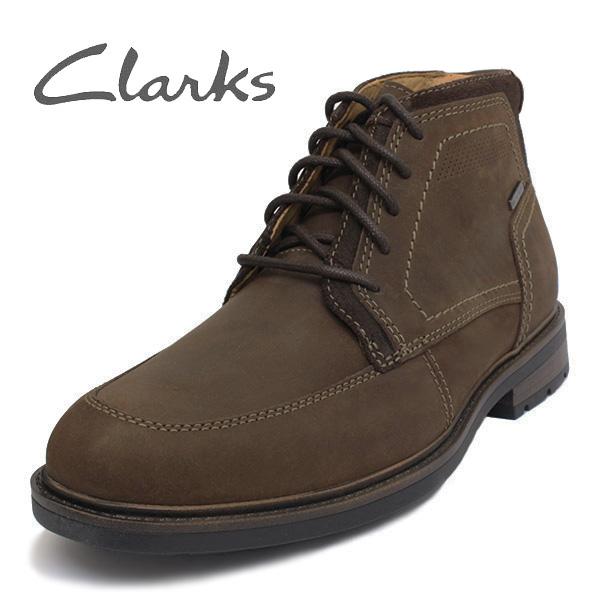 クラークス 靴 メンズ ブーツ レースアップ ウォータープルーフ 防水 CLARKS Un Shire Hi Waterproof