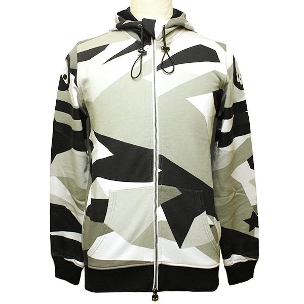 ディスカウント ハイドロゲン Hydrogen パーカー メンズ ジップアップ 17春夏新作 スウェット 迷彩柄