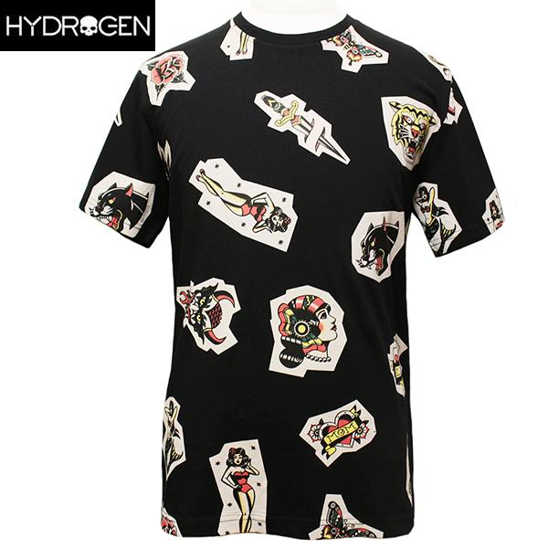 ハイドロゲン Tシャツ ティーシャツ メンズ 半袖 カットソー HYDROGEN 300644 007