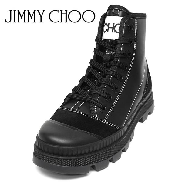 JIMMY CHOO ジミーチュウ　スニーカー　ハイカット　ミッドカット27.5 JIMMY CHOO ジミーチュウ ハイカット スニーカー ホワイト 白