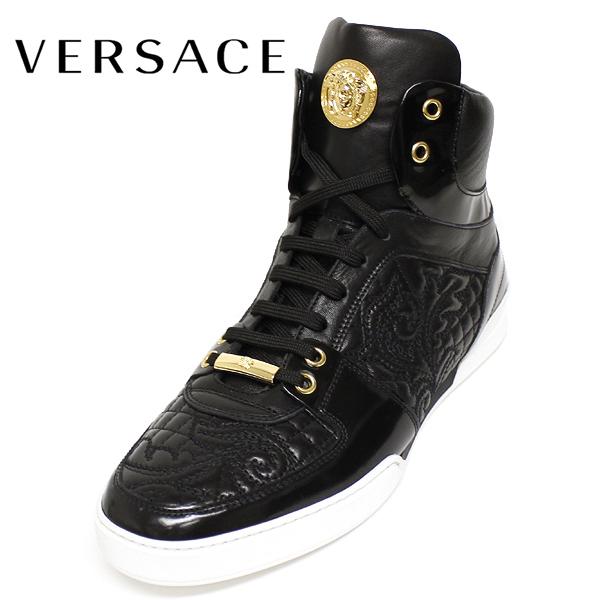 ヴェルサーチ スニーカー メンズ 靴 VERSACE ベルサーチ ハイカット レザー シューズ DSU5176