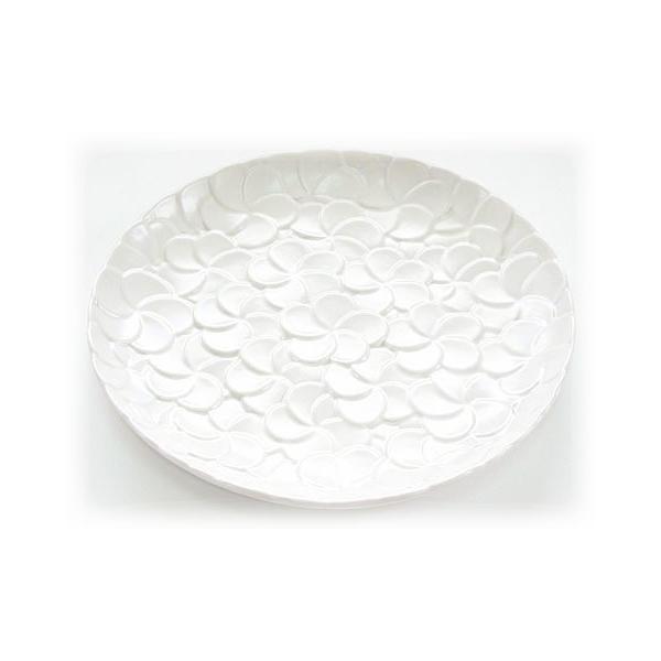 【新品】在庫限り ジェンガラ フランジパニ 小皿 ケーキ皿 ジェンガラケラミック 角皿 平皿 2枚1セット プルメリア 3色 白 青緑