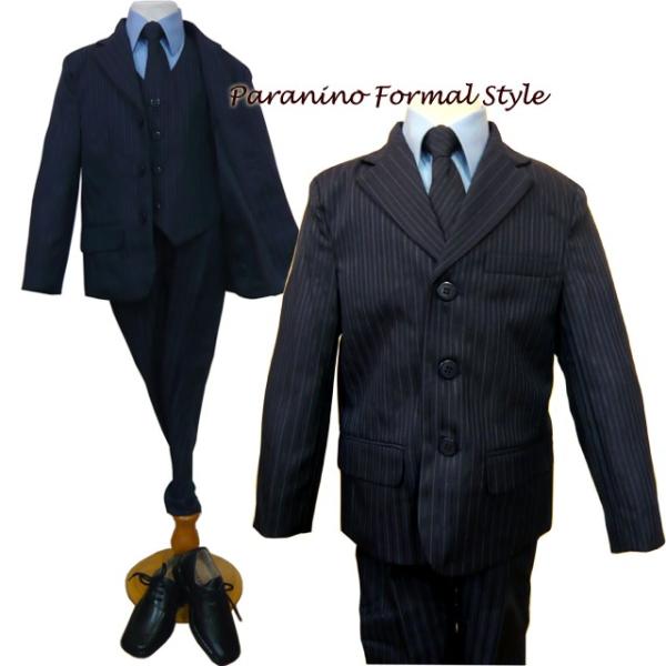 フォーマル 男の子 子供スーツ 男子 スーツ 5点セット ネイビー 207-navy 110.120.130.140.150cm