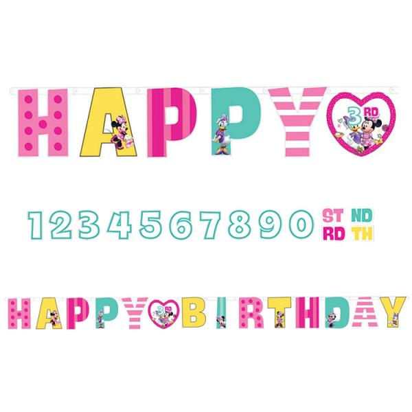 ミッキー＆フレンズ 誕生日 ガーランド ディズニー ミニーマウス