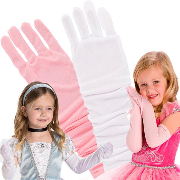 タテ、ヨコ共に伸縮性がある素材になっていて、伸ばした状態で着用頂いても、クシュっとさせて頂いてもご使用頂けます・素材：100%ポリエステル・対象年齢：3歳から・サイズ：全長 中指から38cm / 指の長さ 中指6cm / 手首 平置き 7....