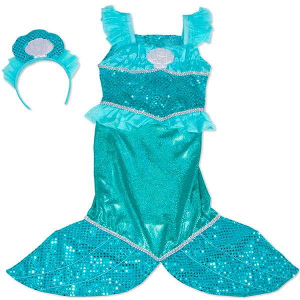 メーカー：Melissa and Doug メリッサ＆ダグ対象年齢：3歳〜6歳サイズ：着丈・前76cm 後ろ約53cm、1サイズ展開　子供フリーサイズセット内容：ロングドレス カチューシャ　セットハロウィンコスチュームから、イベント衣装、子...