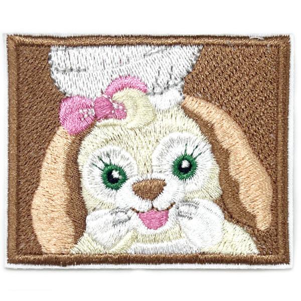 セット割/ ワッペン クッキーアン スクエア 刺繍 アイロン 四角