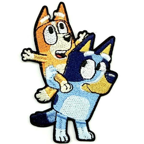 セット割/ ワッペン ブルーイ ＆ ビンゴ ピギーバッグ 刺繍 アイロン キャラクター 犬 ワッペン アップリケ ディズニー かわいい 動物 映画 アニメ