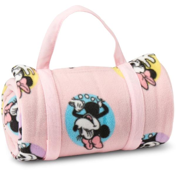 ディズニー ミニーマウス ブランケット 枕付き お昼寝 毛布 127cm