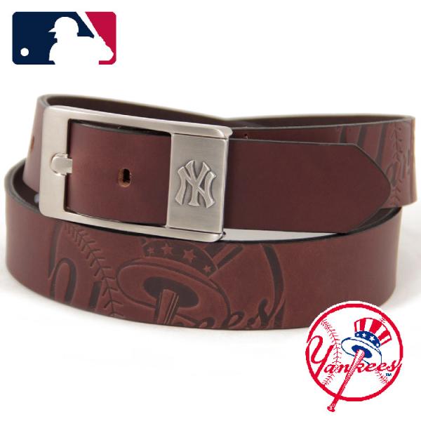 MLB MLB公式商品 ニューヨーク・ヤンキース レザーベルト 35mm 本革