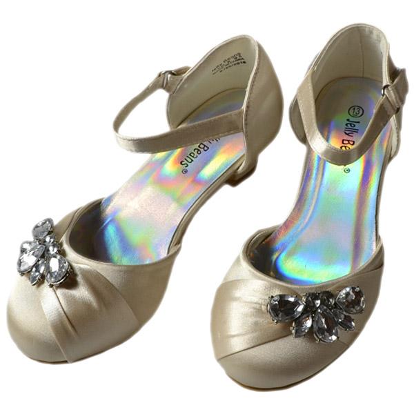 フォーマル 靴 女の子 18 23cm シャンパン シューズ Jb Floral C Paranino 通販 Yahoo ショッピング