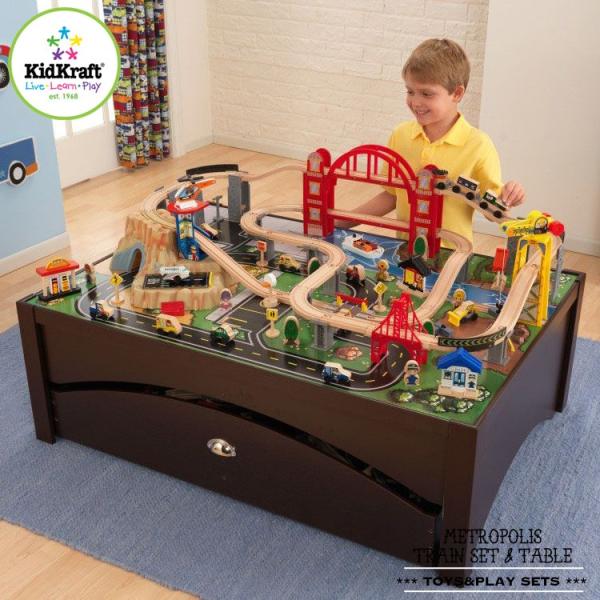 kidkraft metropolis train table