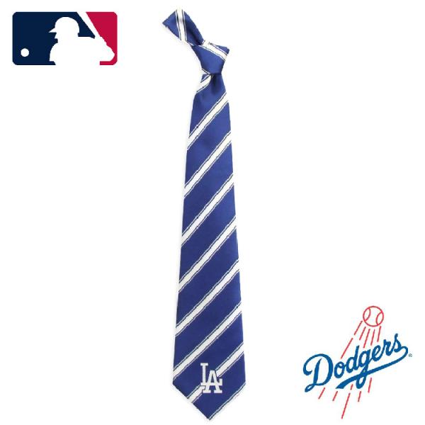 MLB公式商品 ロサンゼルス・ドジャース ネクタイ レジメ ストライプ 柄